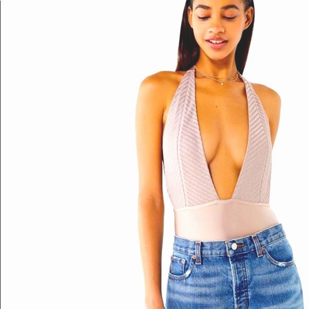 NWT Urban Outfitters halter plunge bodysuit